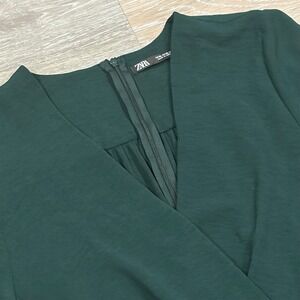 Zara Deep Forest Green Midi Dress